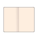 Flexbook Global Notizbuch blanko Seiten Elastikband 17 * 24 cm Blanko Orange