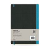 Flexbook Global Notizbuch 192 Seiten Elastikband 17 * 24 cm / Liniert / Türkis