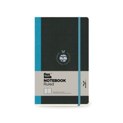 Flexbook Global Notizbuch 192 Seiten Elastikband 13 * 21 cm / Liniert / Türkis