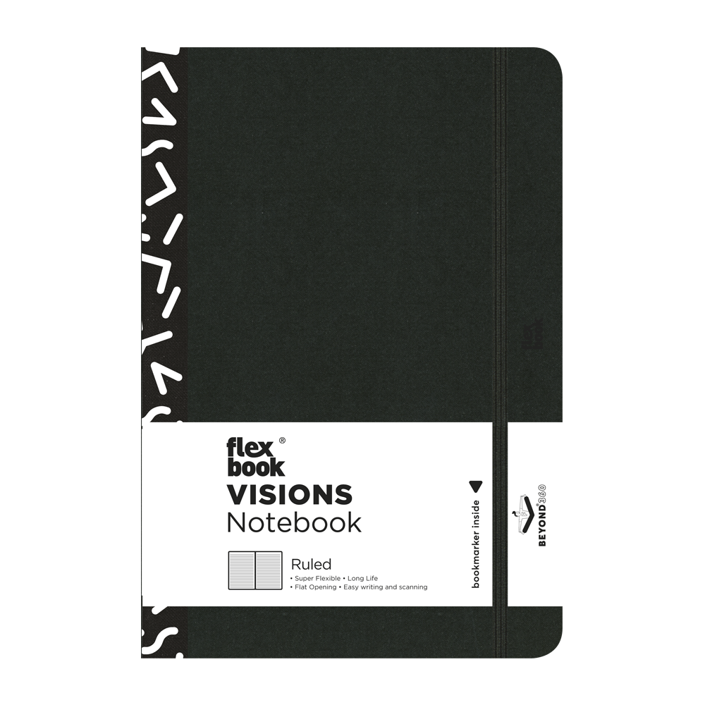 Visions Notebook liniert Notizbuch 192/400 Seiten Flexbook Bindung