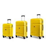Ciak Roncato Discovery Koffer vier Rollen Gelb 3 Größen bewegliche Hartschale